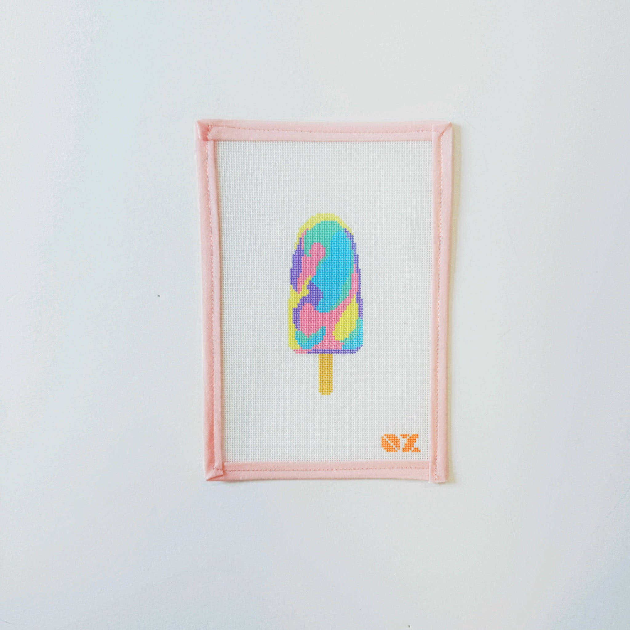 Rainbow paddle PopsicleOz NeedleCanvasThe Red Thread Atelier
