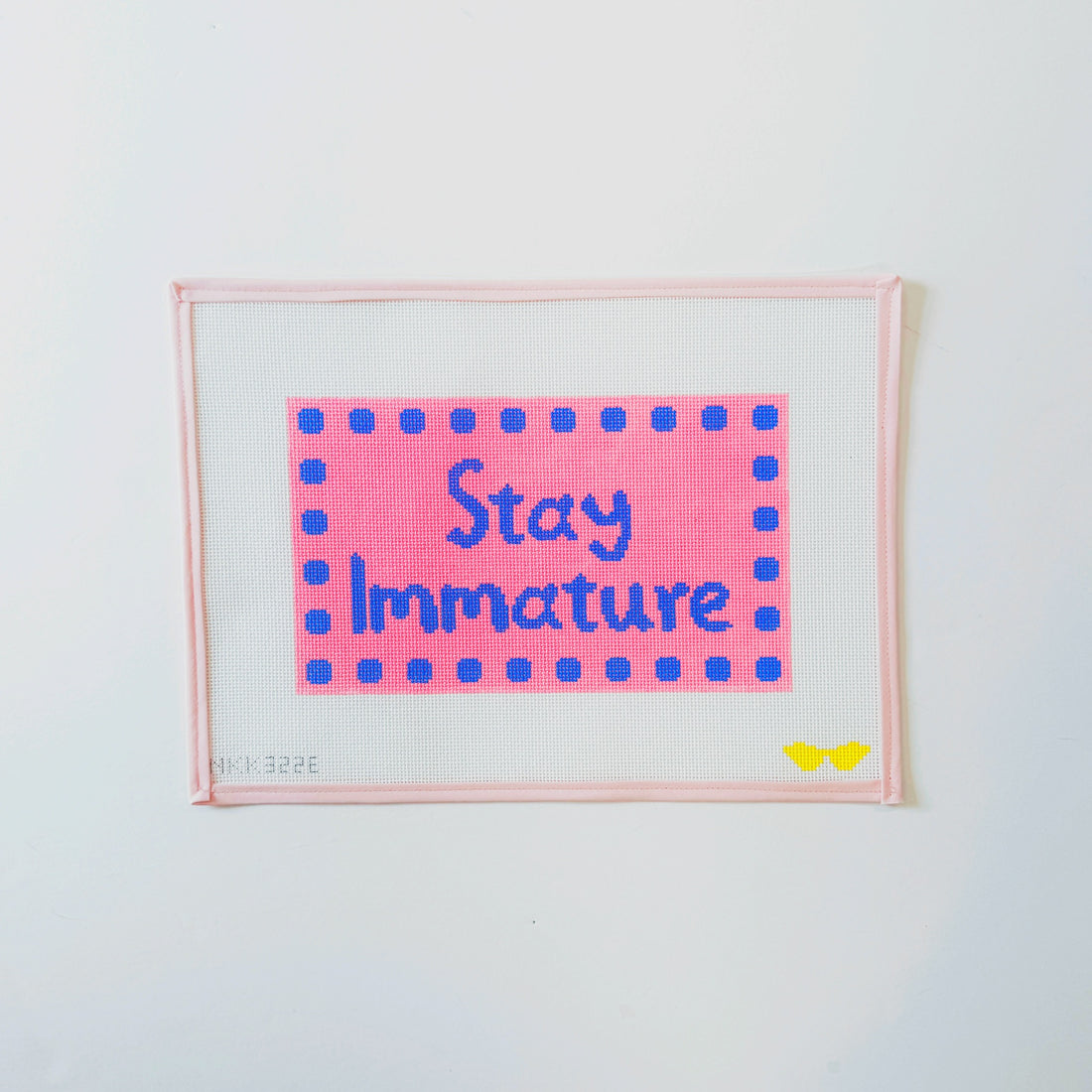 Stay ImmatureAudra NeedlepointCanvasThe Red Thread Atelier