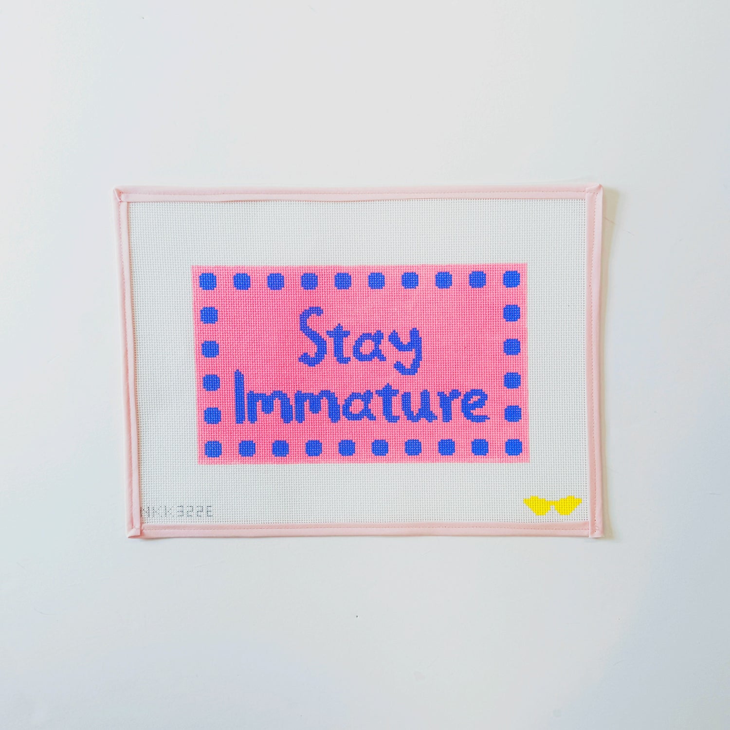 Stay ImmatureAudra NeedlepointCanvasThe Red Thread Atelier