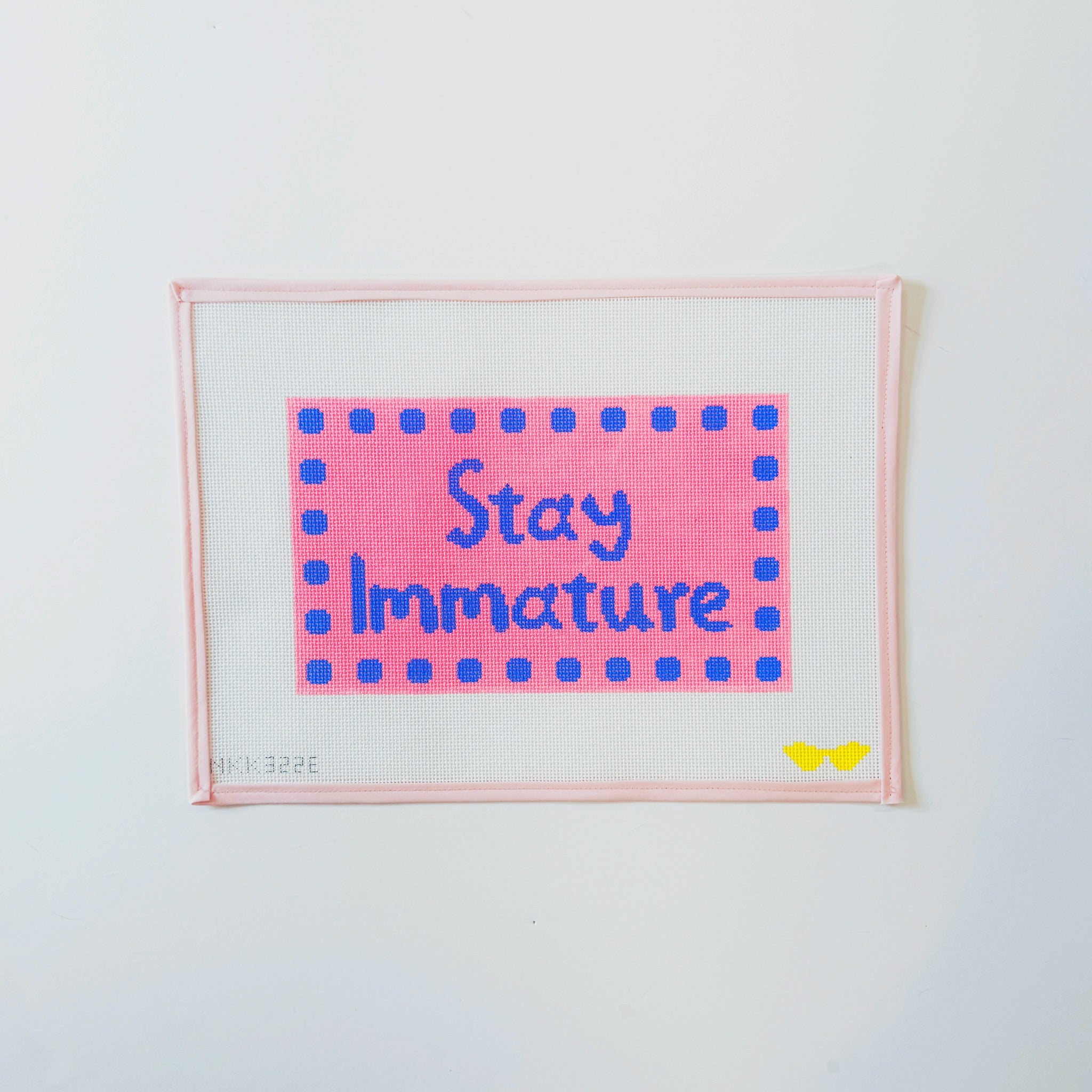 Stay ImmatureAudra NeedlepointCanvasThe Red Thread Atelier