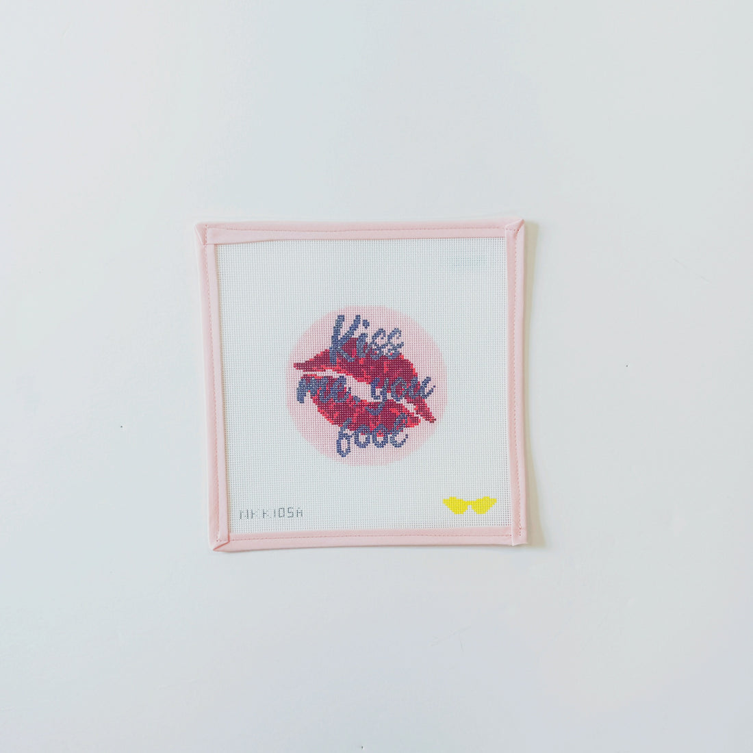 Kiss me you foolAudra NeedlepointCanvasThe Red Thread Atelier