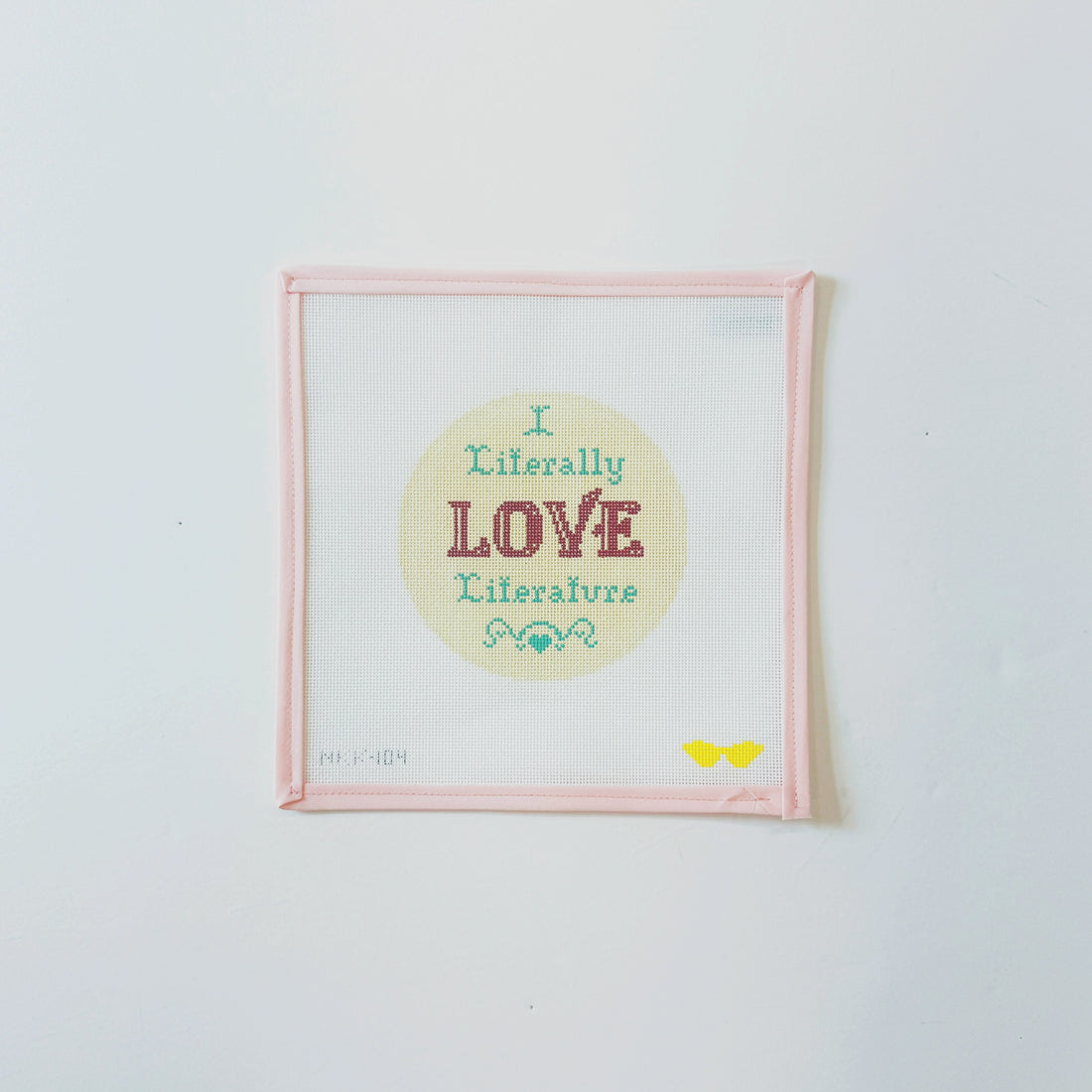 I literally love LiteratureAudra NeedlepointCanvasThe Red Thread Atelier