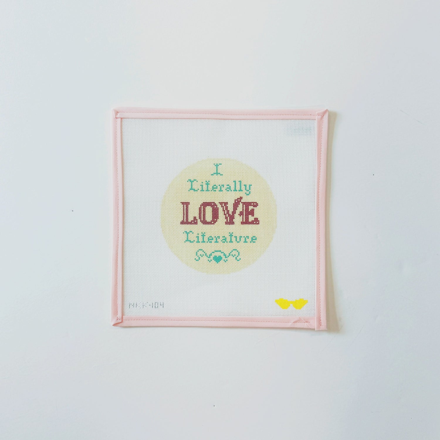 I literally love LiteratureAudra NeedlepointCanvasThe Red Thread Atelier