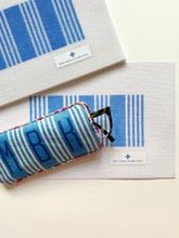 Ticking Stripe Eyeglass Case - Delft blueLittle stitches needleworksCanvasThe Red Thread Atelier