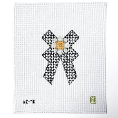 Houndstooth BowAllison IvyCanvasThe Red Thread Atelier