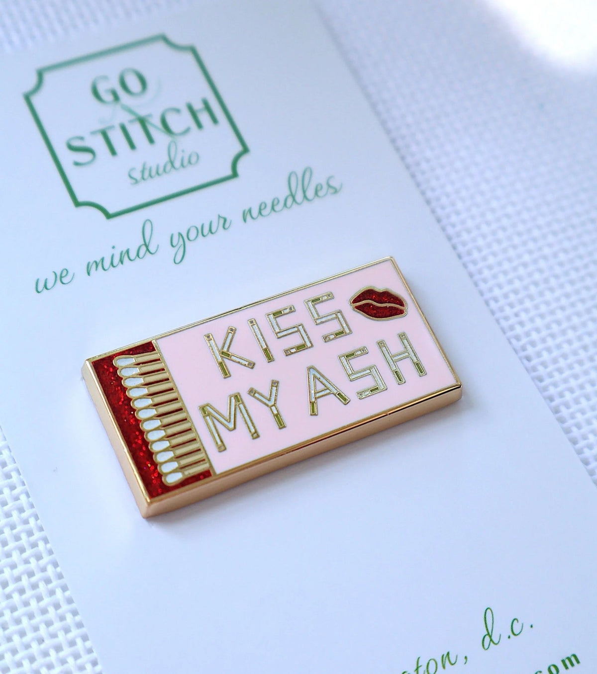 Kiss My Ash NeedleminderGo Stitch StudioNeedleminderThe Red Thread Atelier