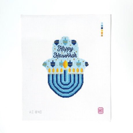 Hanukkah HamsaAllison IvyCanvasThe Red Thread Atelier