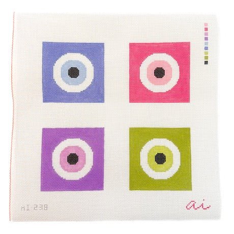 Evil Eye Coaster Set - MultiAllison IvyCanvasThe Red Thread Atelier