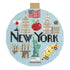 Travel Round New York needlepoint canvas by Bradley Needlepoint