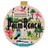 Travel Round Palm Beach needlepoint canvas by Bradley Needlepoint