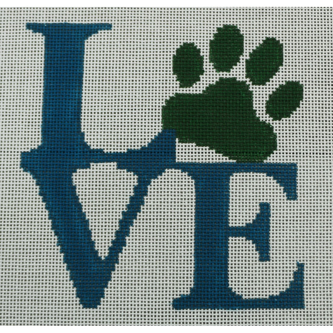 KKO107 (Love Paw - Blue  4.75 x 5)
