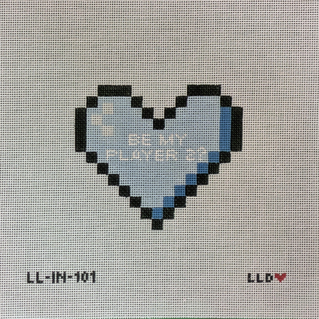 LL- Be My Player 2 HeartLaura Love DesignsCanvasThe Red Thread Atelier