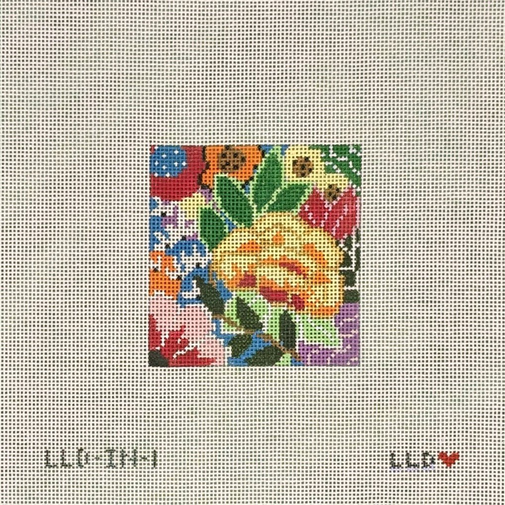 LL-IN-1 Rainbow Floral Square Insert 3"Laura Love DesignsCanvasThe Red Thread Atelier