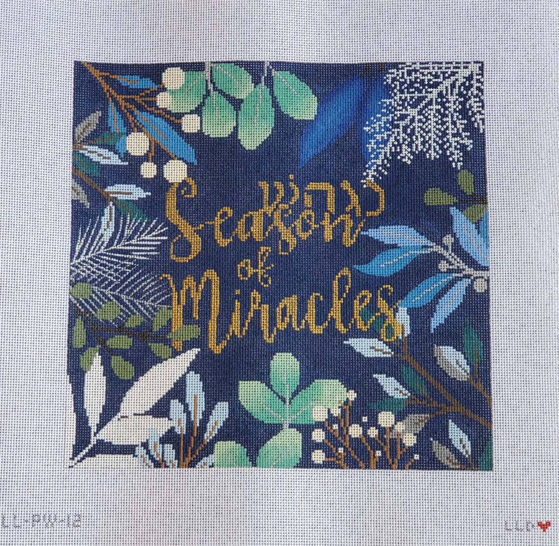 LL-PW-12 Season of Miracles Botanical PillowLaura Love DesignsCanvasThe Red Thread Atelier