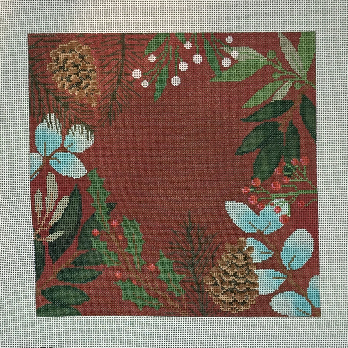 LL-PW-6C Red Botanical Pillow Blank - SmallLaura Love DesignsCanvasThe Red Thread Atelier