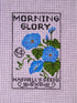 Morning Glory Seed Packet needlepoint canvas by Laura Love Designs