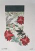 LL-ST-01A White Stocking with Red FlowersLaura Love DesignsCanvasThe Red Thread Atelier