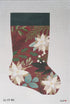 LL-ST-01C Red Stocking with White FlowersLaura Love DesignsCanvasThe Red Thread Atelier