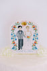 Vintage Cake Topper needlepoint canvas