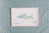 Teal Fish needlepoint canvas
