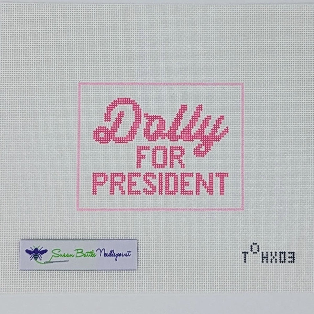 OTH-X03 Dolly for President (pink/white)