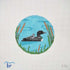 Loon round needlepoint canvas