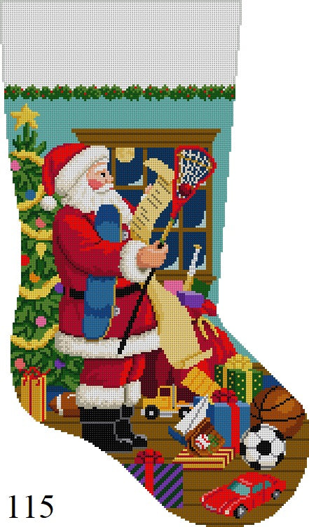 SR0115 Santa's List, Boys Sports Toys, Stocking