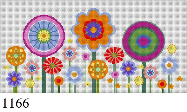 SR1166 Flowers 12" x 6" - 18 mesh