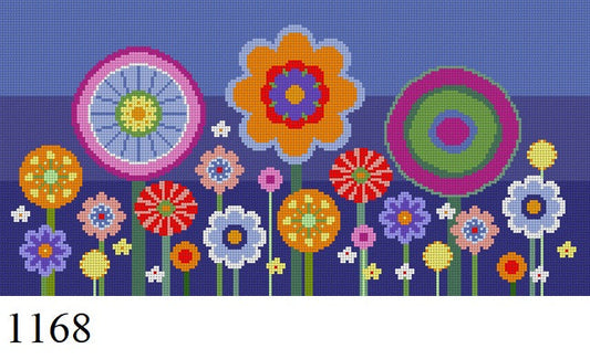 SR1168 Flowers At Night  12" x 6" - 18 mesh