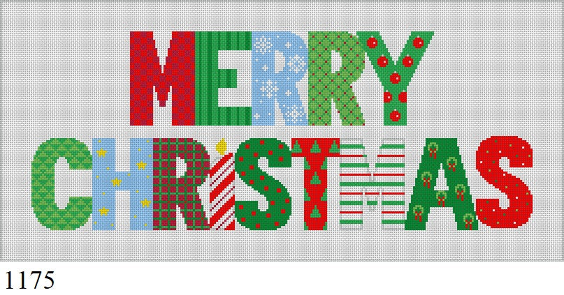 SR1175 "Merry Christmas" Patchwork - 18 mesh