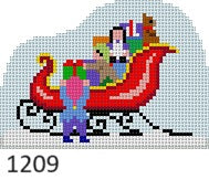 SR1209 Santa's Village, Elves Filling Sleigh - 18 mesh