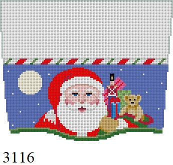 SR3116 Stocking Cuff, Santa and Bag