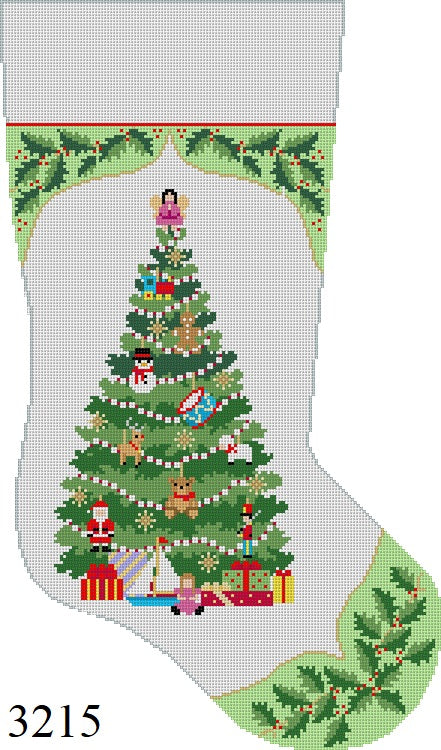 SR3215 Holly, Toy Tree, Stocking