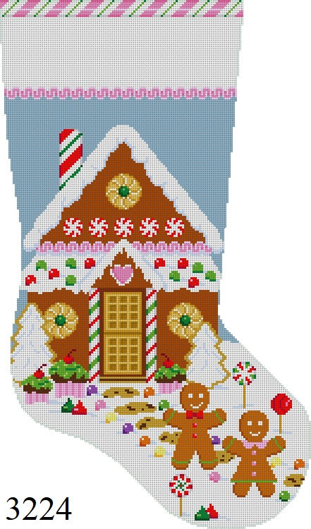 SR3224 Gingerbread House, Stocking