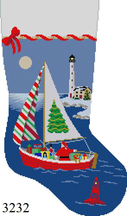 SR3232 Sailing Santa, Stocking