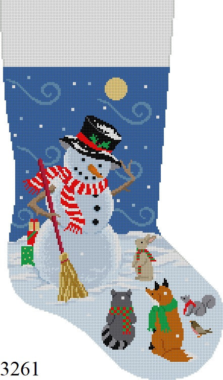 SR3261 Windy Snow Gifts Snowman, Stocking