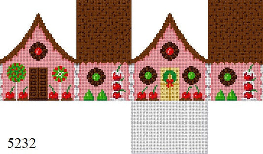 SR5232-18 Chocolate Sprinkles and Cherries, 3D Gingerbread House - 18 mesh