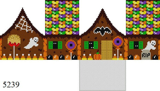 SR5239-18 Halloween, 3D Gingerbread House - 18 mesh