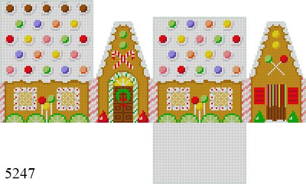 SR5247-18 Skittles and Lime Slices, 3D Gingerbread House - 18 mesh