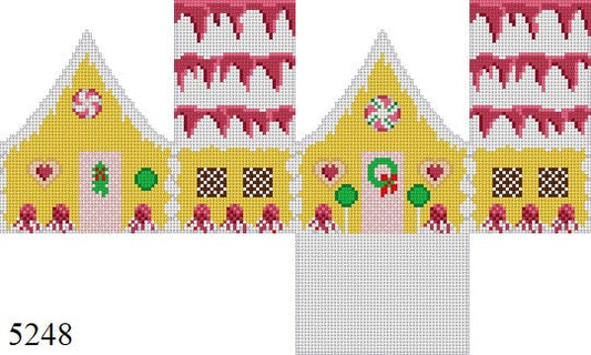 SR5248-18 Raspberry Drizzle Sponge Cake, 3D Gingerbread House - 18 mesh