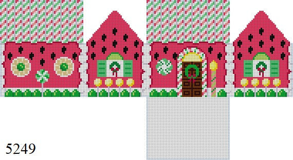 SR5249-18 Watermelon, 3D Gingerbread House - 18 mesh