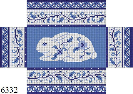 SR6332 Blue White Rabbit, Brick Cover - 13 mesh