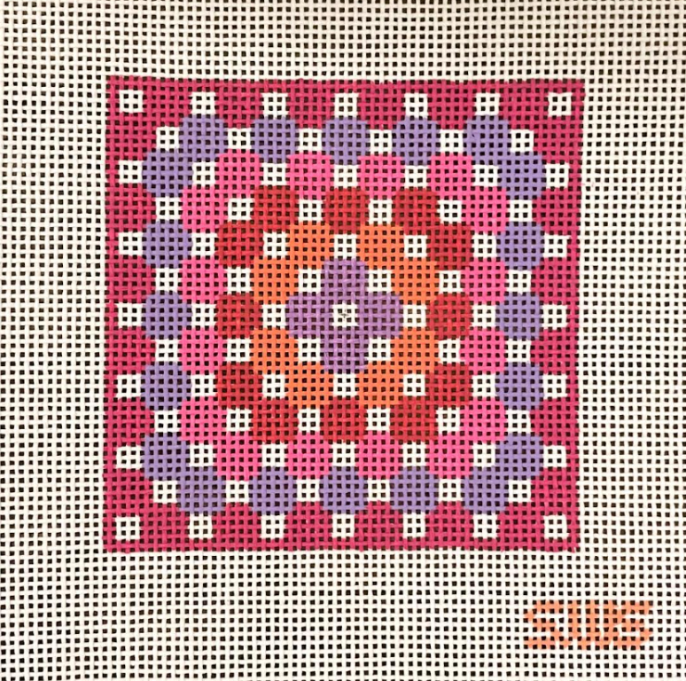 SWS-0018 Pink/Purple Crochet Square
