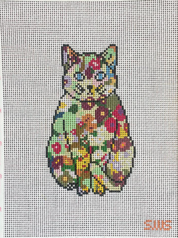 SWS-0034 Floral Cat 18 count