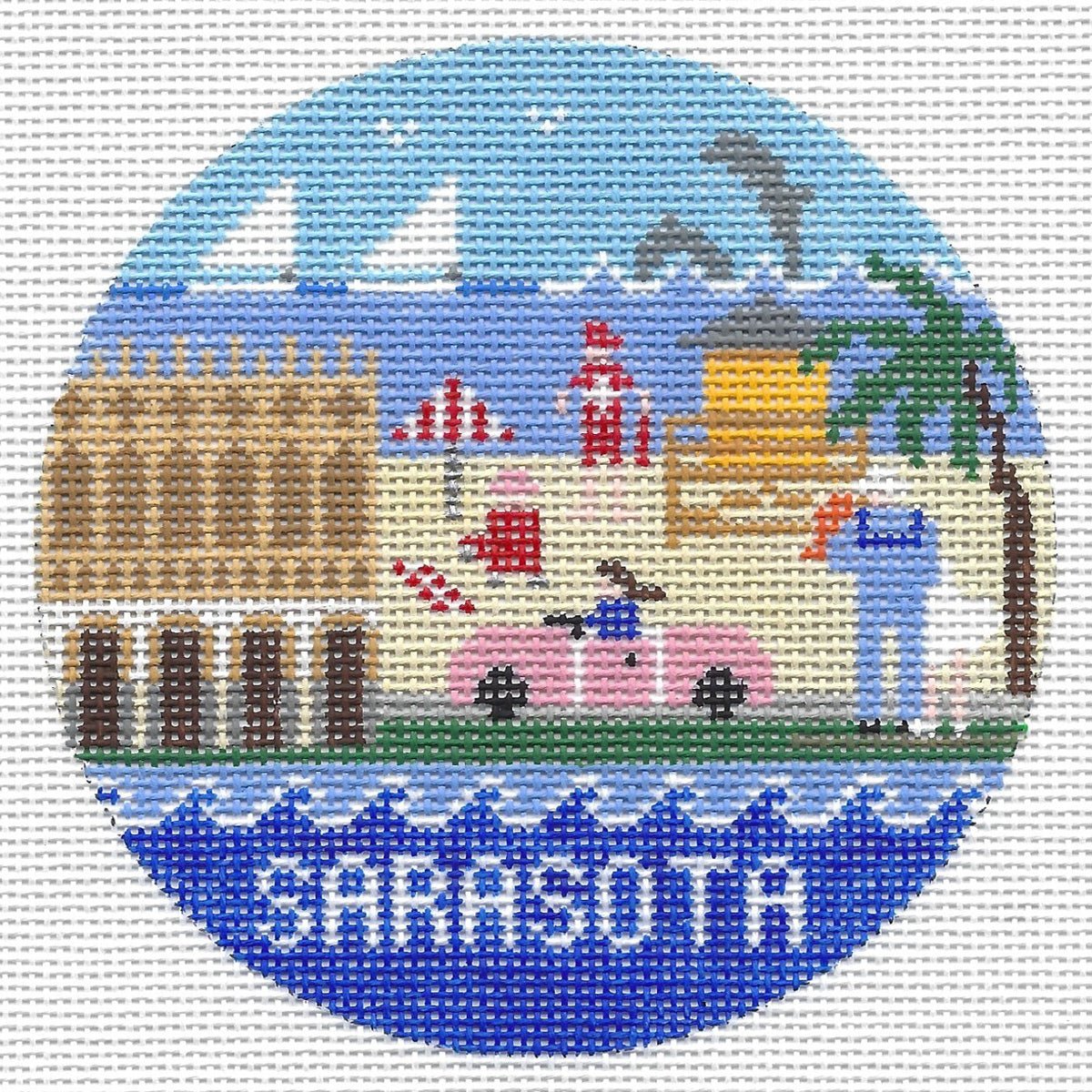 Sarasota, FL RoundDoolittle StitcheryCanvasThe Red Thread Atelier