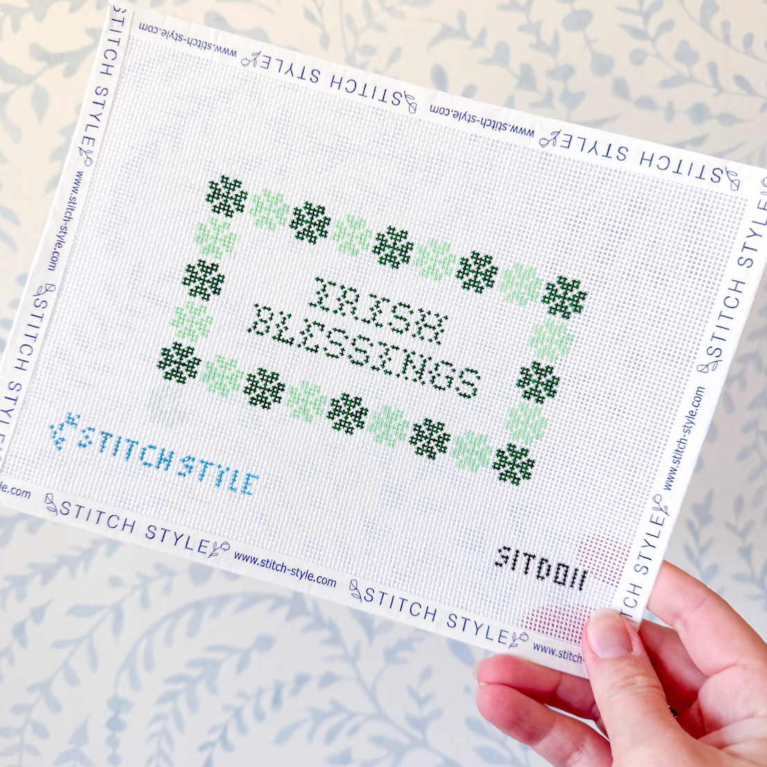 Irish Blessings needlepoint canvas by Stitches in the District