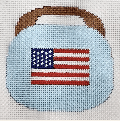 KKOBB110-13 (American flag on light blue 13 m 4 x 4)Kristine KingstonCanvasThe Red Thread Atelier