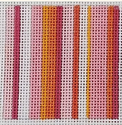 KKINS14 (Happy Stripes Pink Orange - 18 mesh 2.25 x 2.25)