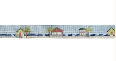 KKB581 (Beach Cottages - 18 mesh 1.5 x 38)Kristine KingstonCanvasThe Red Thread Atelier