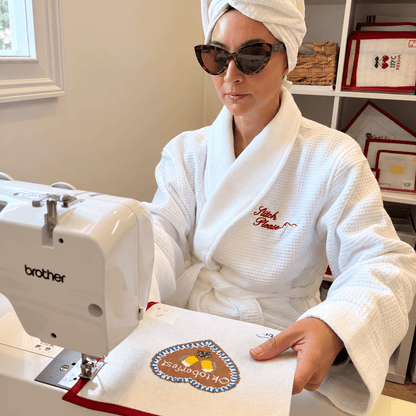 Red Thread x Kassatex - Monogrammed Waffle RobeKassatexHotel RobesThe Red Thread Atelier